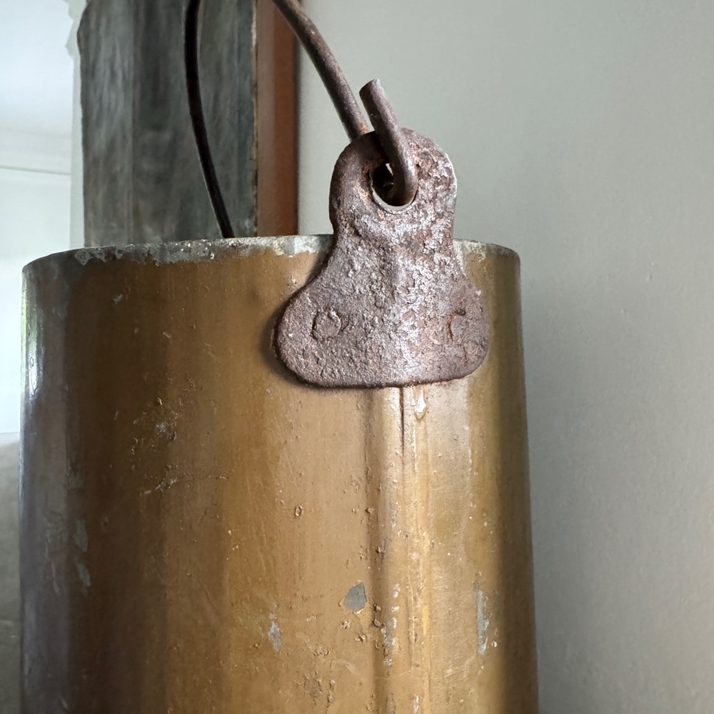 Rustic Vintage Army Green Metal Bucket